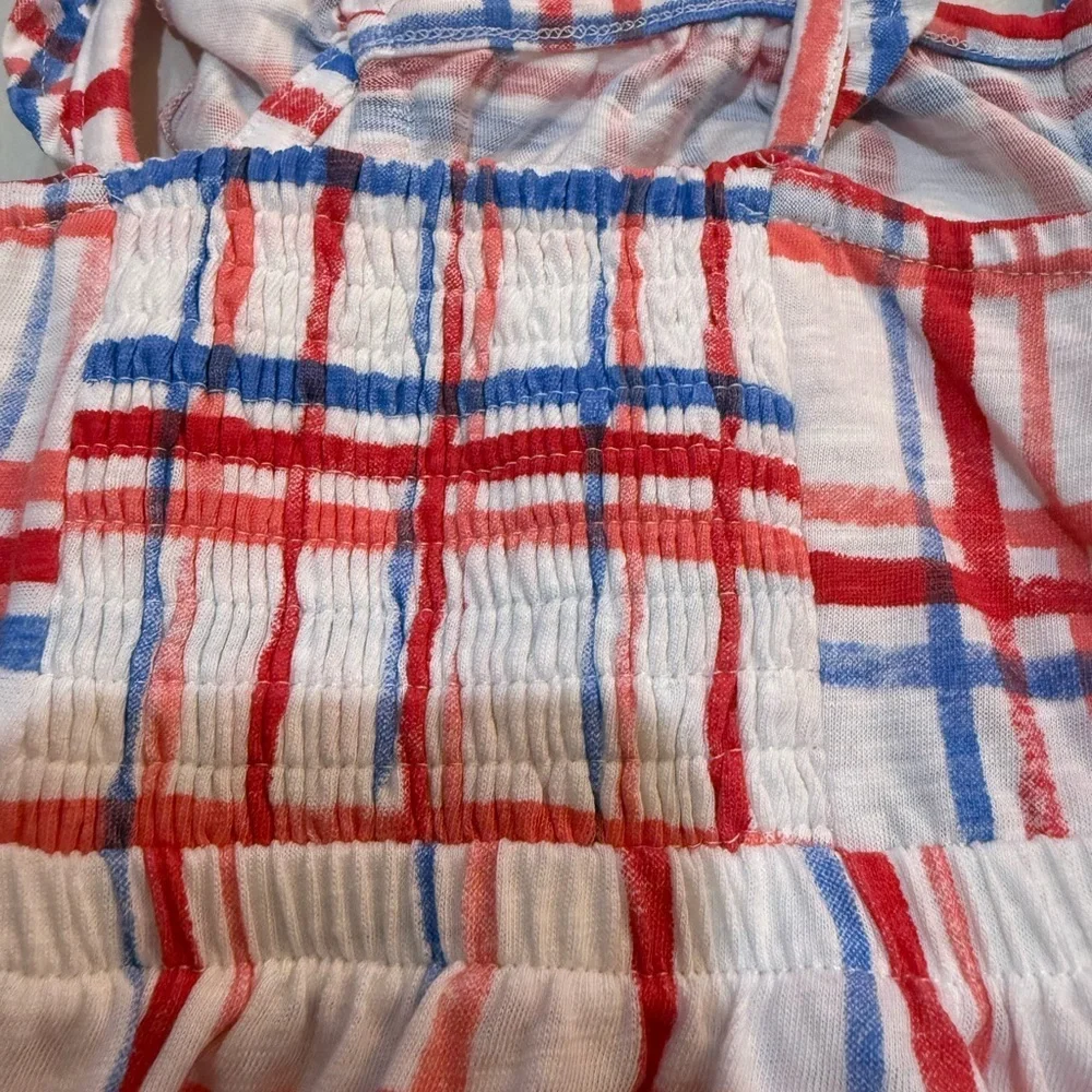 Toddler Girl’s Dress Dip Brand Size 4T Blue and Red Check